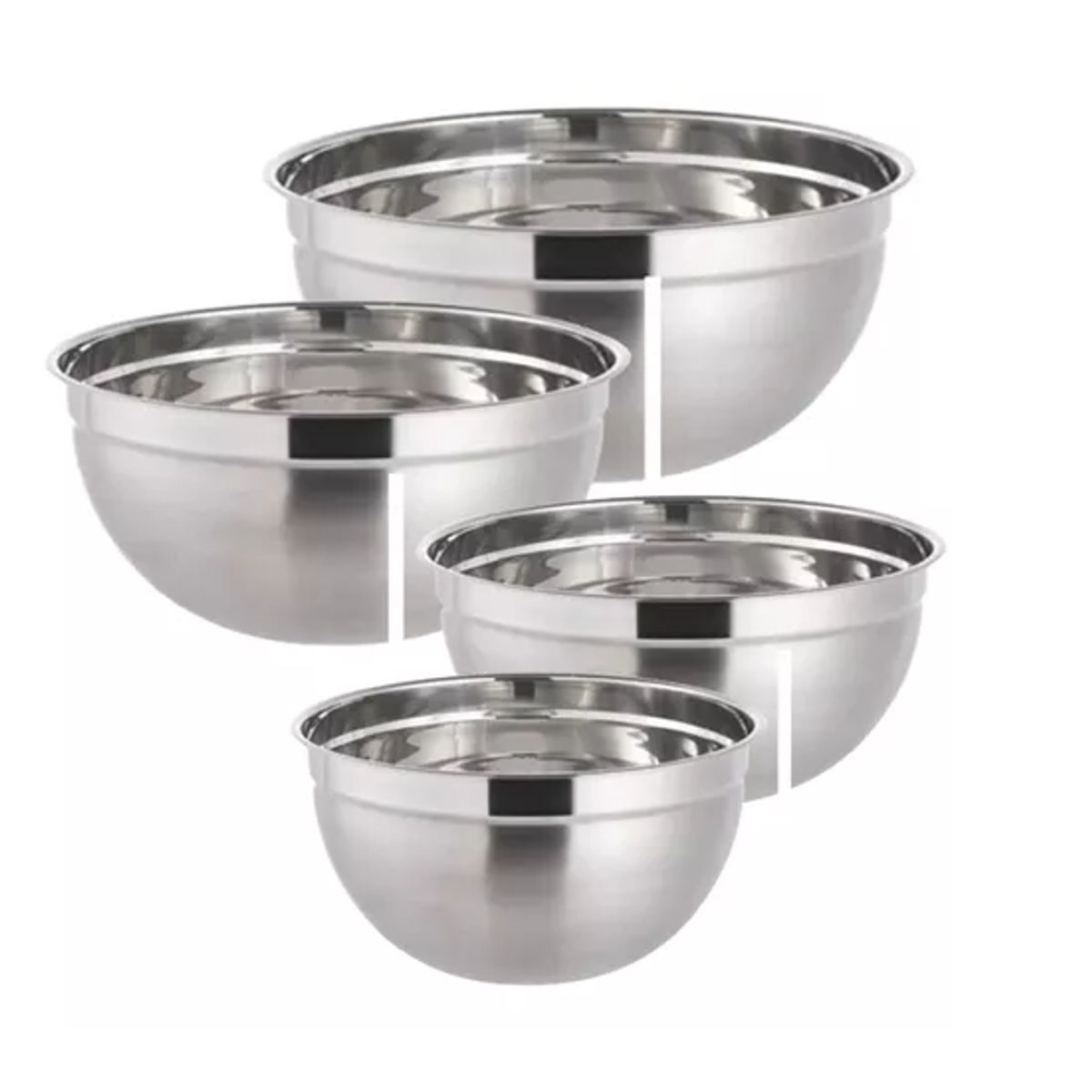 GENERICO - Pack 4 Bowls Repostería Cocina Ensaladas 20-24-28-32 Cm