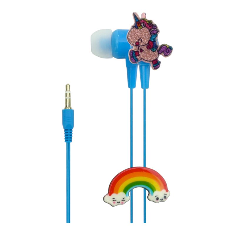 GENERICO - Audifonos Para Niños Con Cable De Unicornio Arcoiris rosado