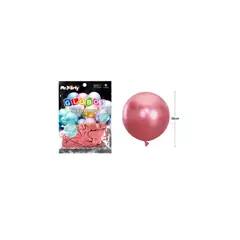 GENERICO - Globos De Látex Rojo Cromados Metalizados 28cm 20pcs