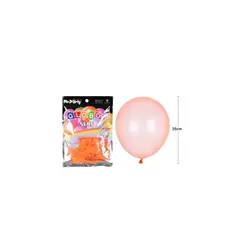 GENERICO - Globos De Látex Naranja Fluorescente 25cm 25pcs