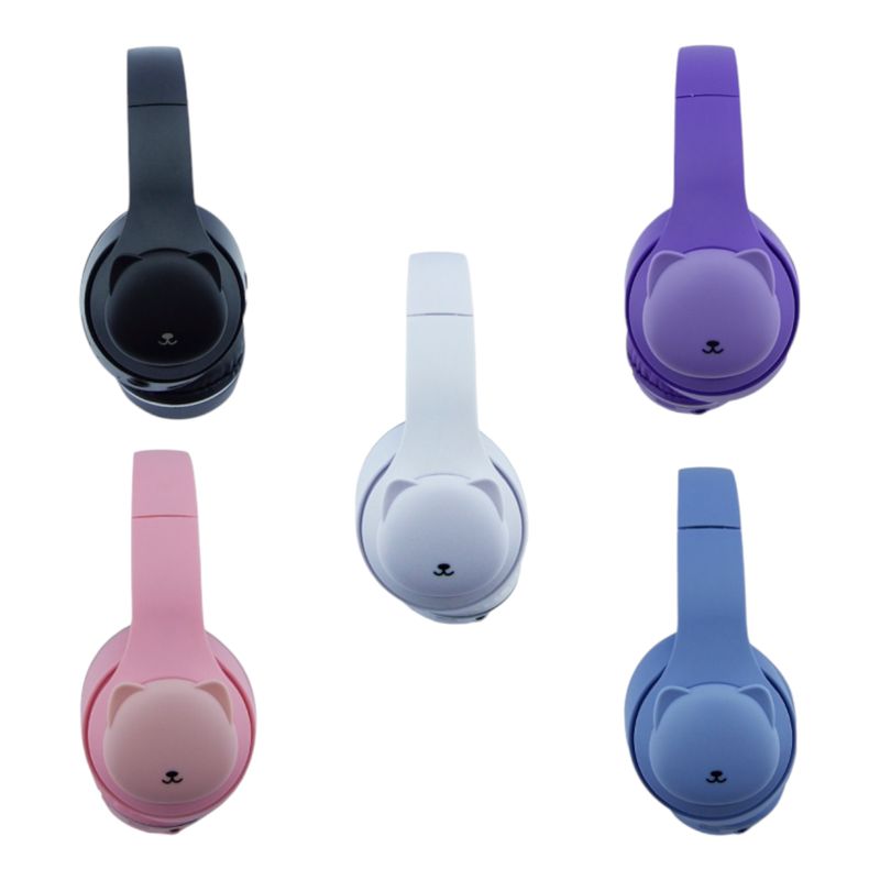 GENERICO - Audifonos Para Niños Bluetooth Diseño De Oso Recargable FM-TF blanco