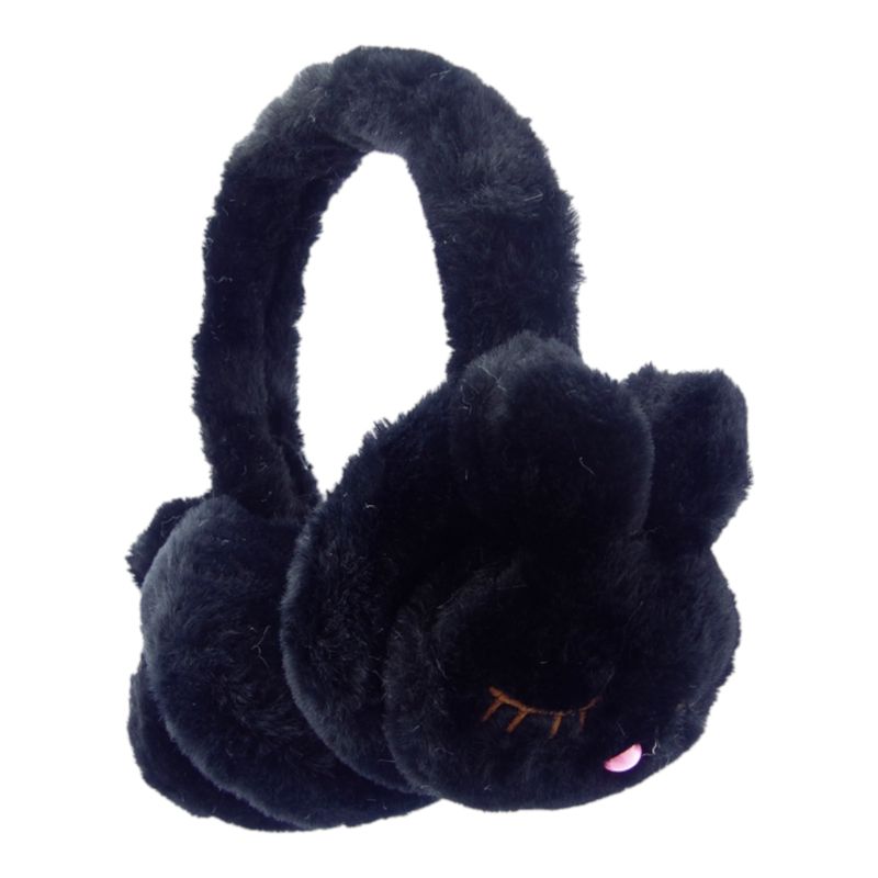 GENERICO - Audifonos Para Niños Con Cable Peluche Conejo negro
