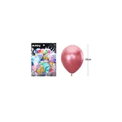 GENERICO - Globos De Látex Colores Cromados Metalizados 35cm 20pcs