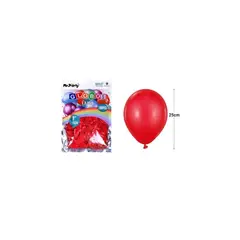 GENERICO - Globos De Látex Rojo Mate 25cm 100pcs