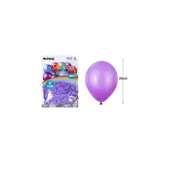 GENERICO - Globos De Látex Morado Mate 25cm 100pcs