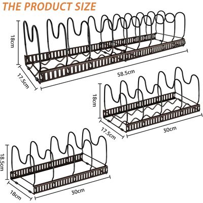 Imagen 2 del producto Organizador Cocina, Sartenes y Ollas con 10 Compartimentos Ajustables
