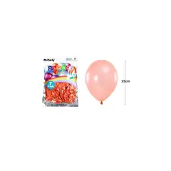 GENERICO - Globos De Látex Perlado Dorado Rosa 25cm 100pcs