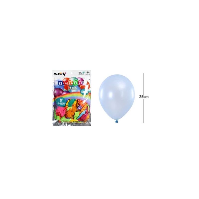 GENERICO - Globos De Látex Perlado Colores Surtidos 25cm 100pcs