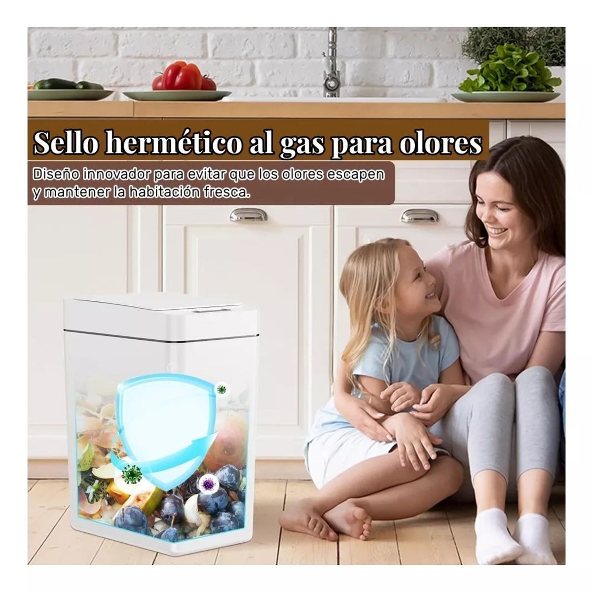 KUANGYE - Busurero Papelera Inteligente De Sensor Plus De 25 Ltro