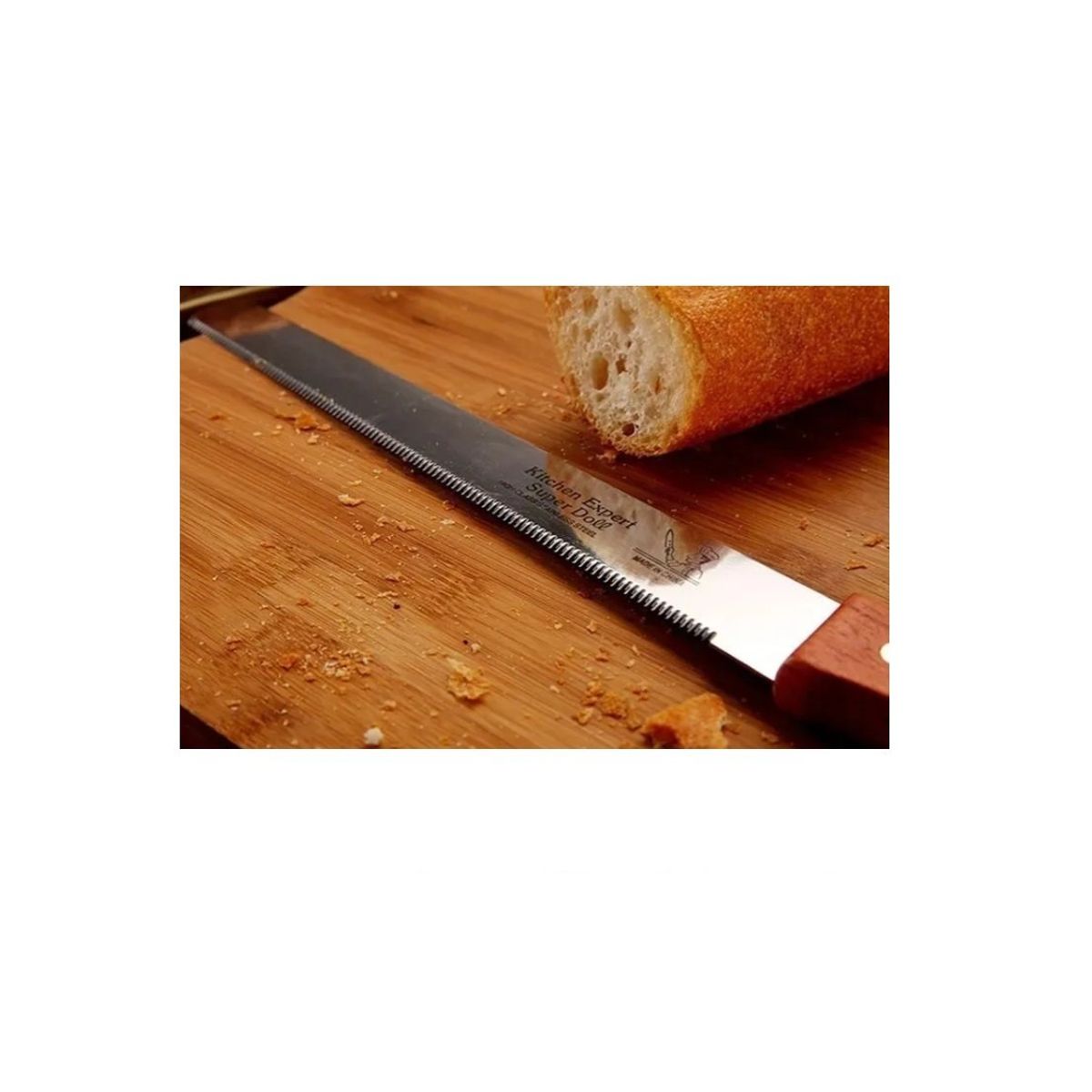 GENERICO - Cuchillo Para Cortar Pan Queque Bizcocho Torta Reposteria Acero