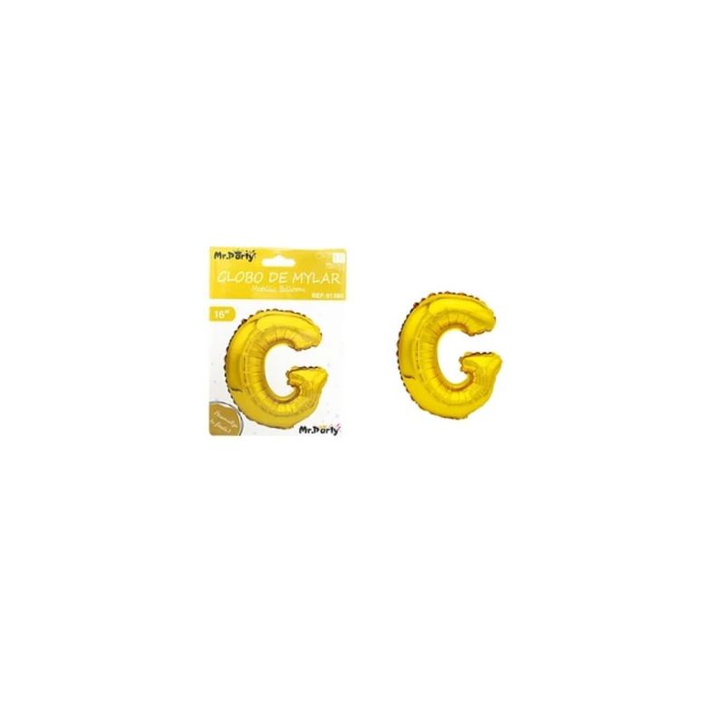 GENERICO - Globo Metálico Dorado 40cm Letra G