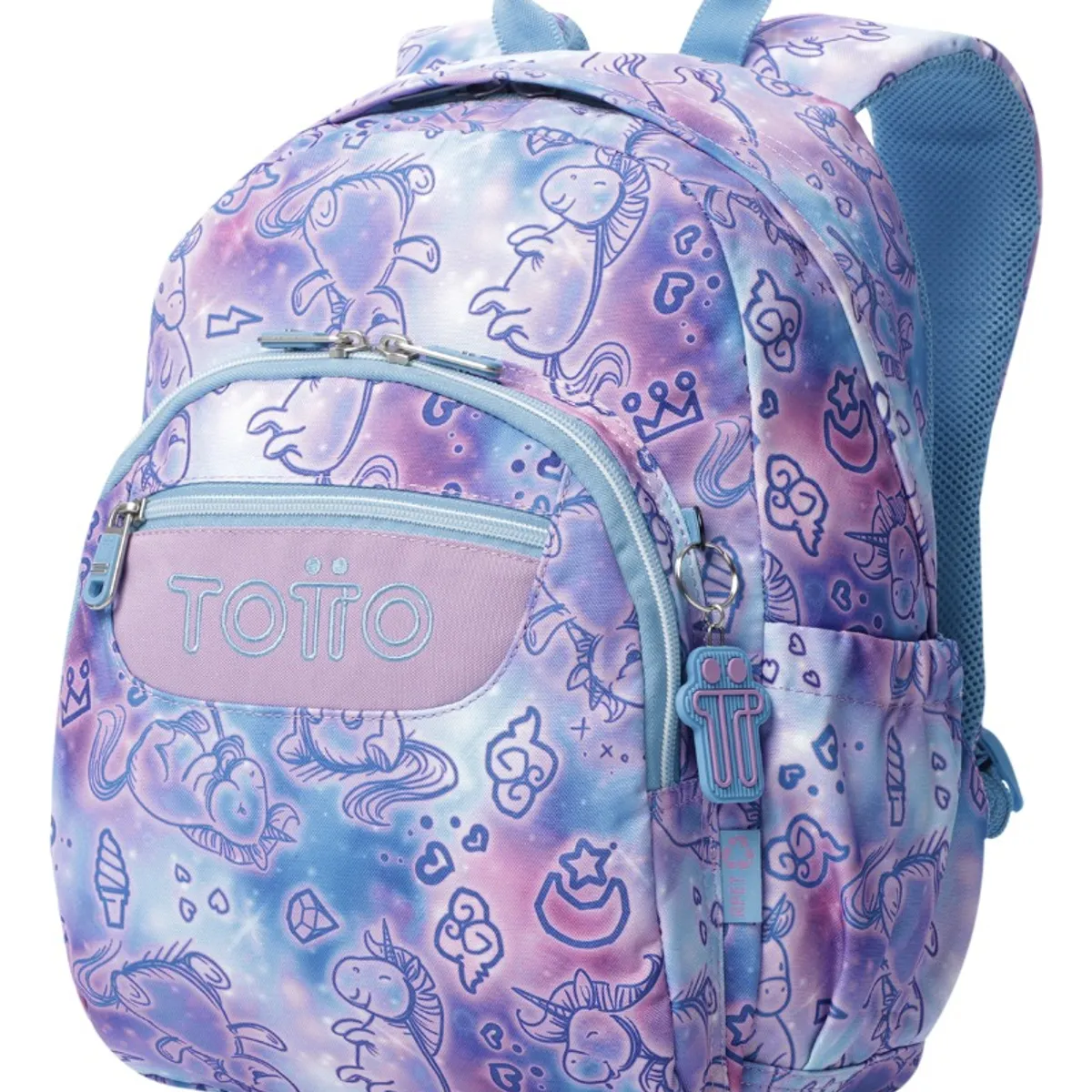 TOTTO - Mochila Urbana Notebook Escolar Totto Classic Gommas Niña