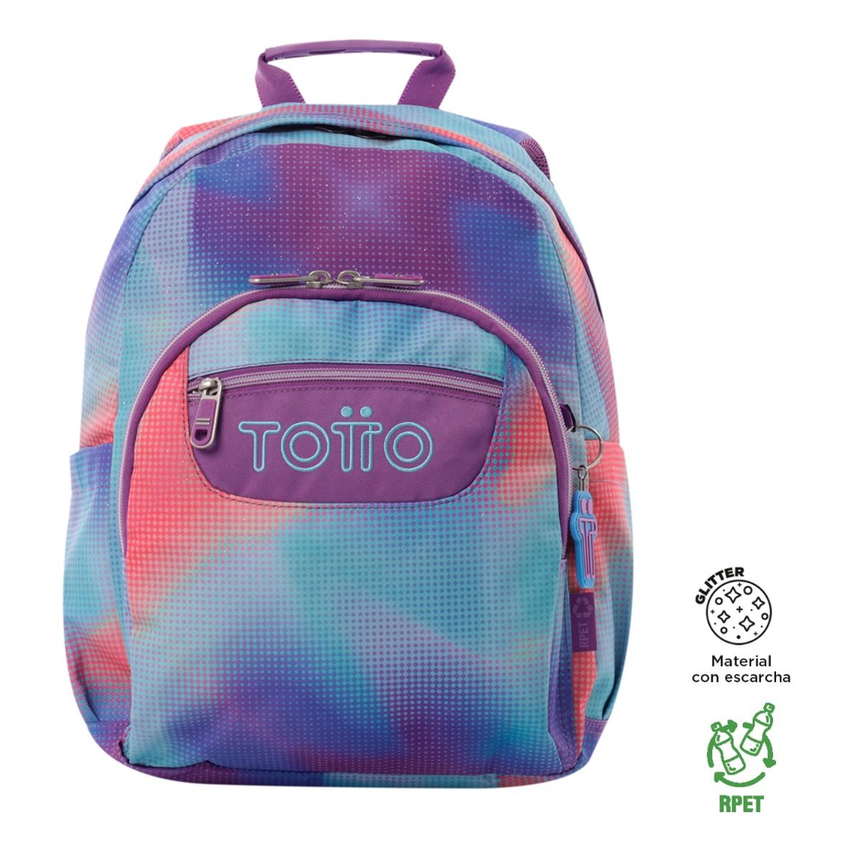 TOTTO - Mochila Urbana Notebook Escolar Totto Classic Gommas Niña
