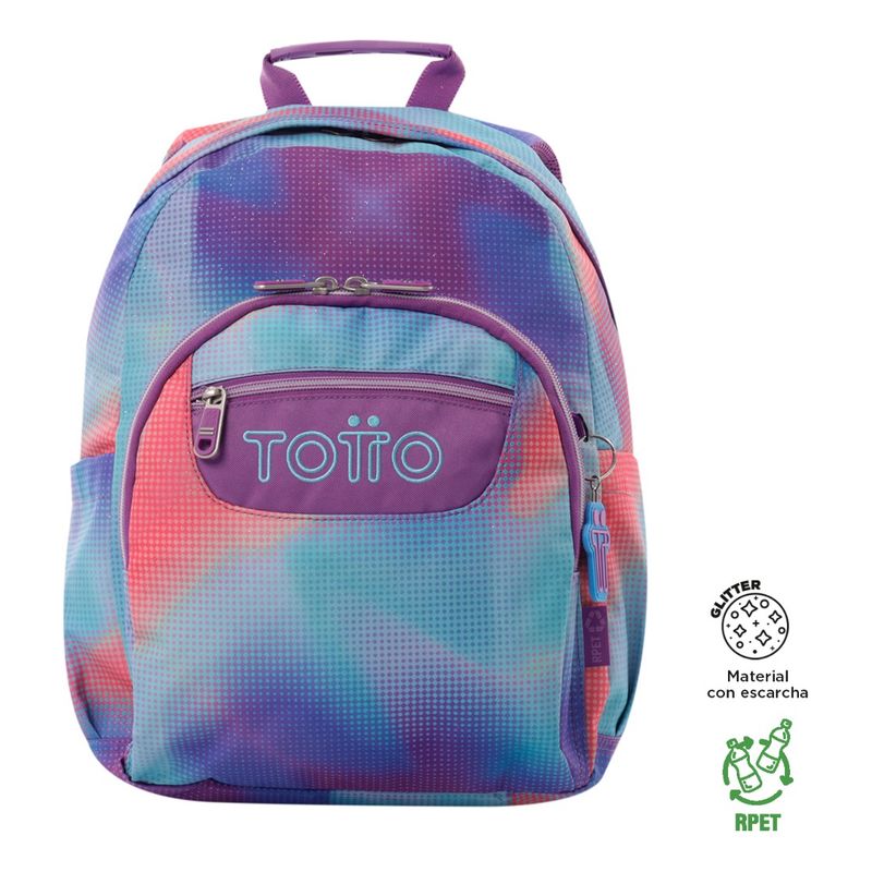 TOTTO - Mochila Urbana Notebook Escolar Totto Classic Gommas Niña