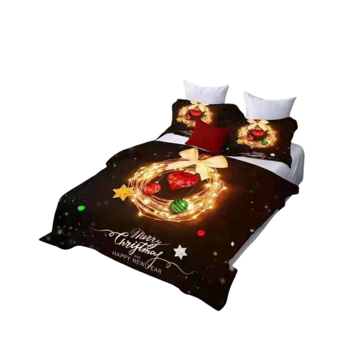 GENERICO - Cubrecama Con Diseños Navideños De Verano 2 Plazas 250x230cm