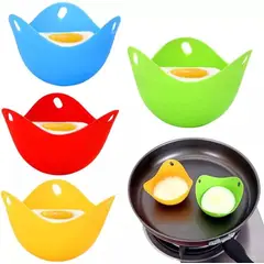 KUANGYE - Pack X4 Moldes De Silicona Para Huevos Pochados Escalfados