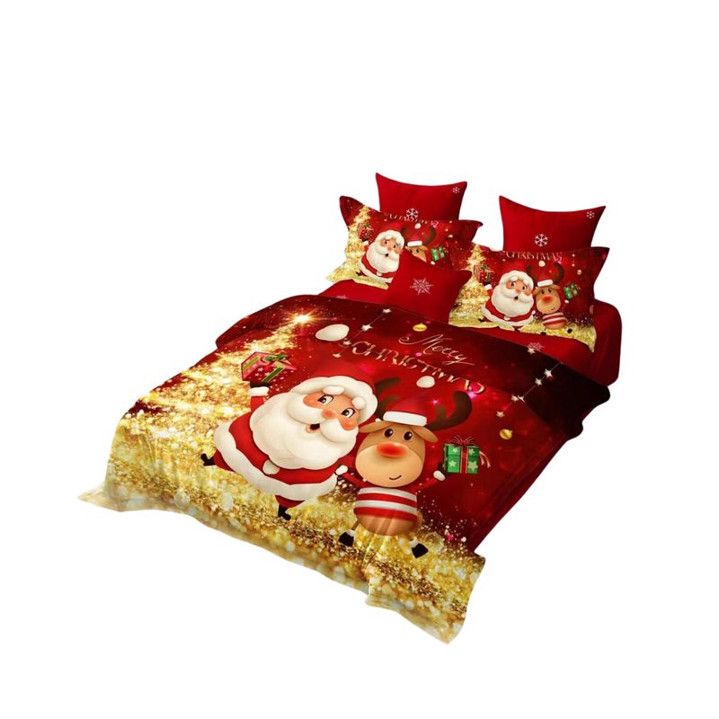 GENERICO - Cubrecama Con Diseños Navideños De Verano 2 Plazas 250x230cm