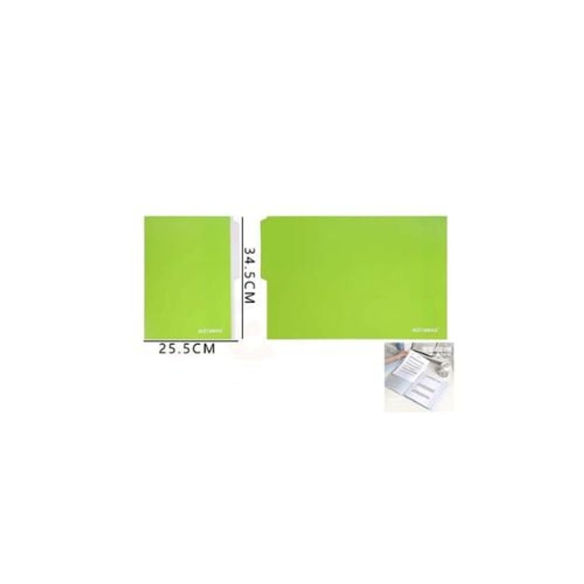 GENERICO - Carpeta Verde Claro 25 5 34 5 Cm