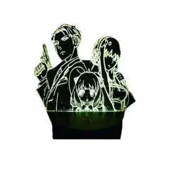 GENERICO - Lampara ilusión 3D Spy X Family De 7 Colores