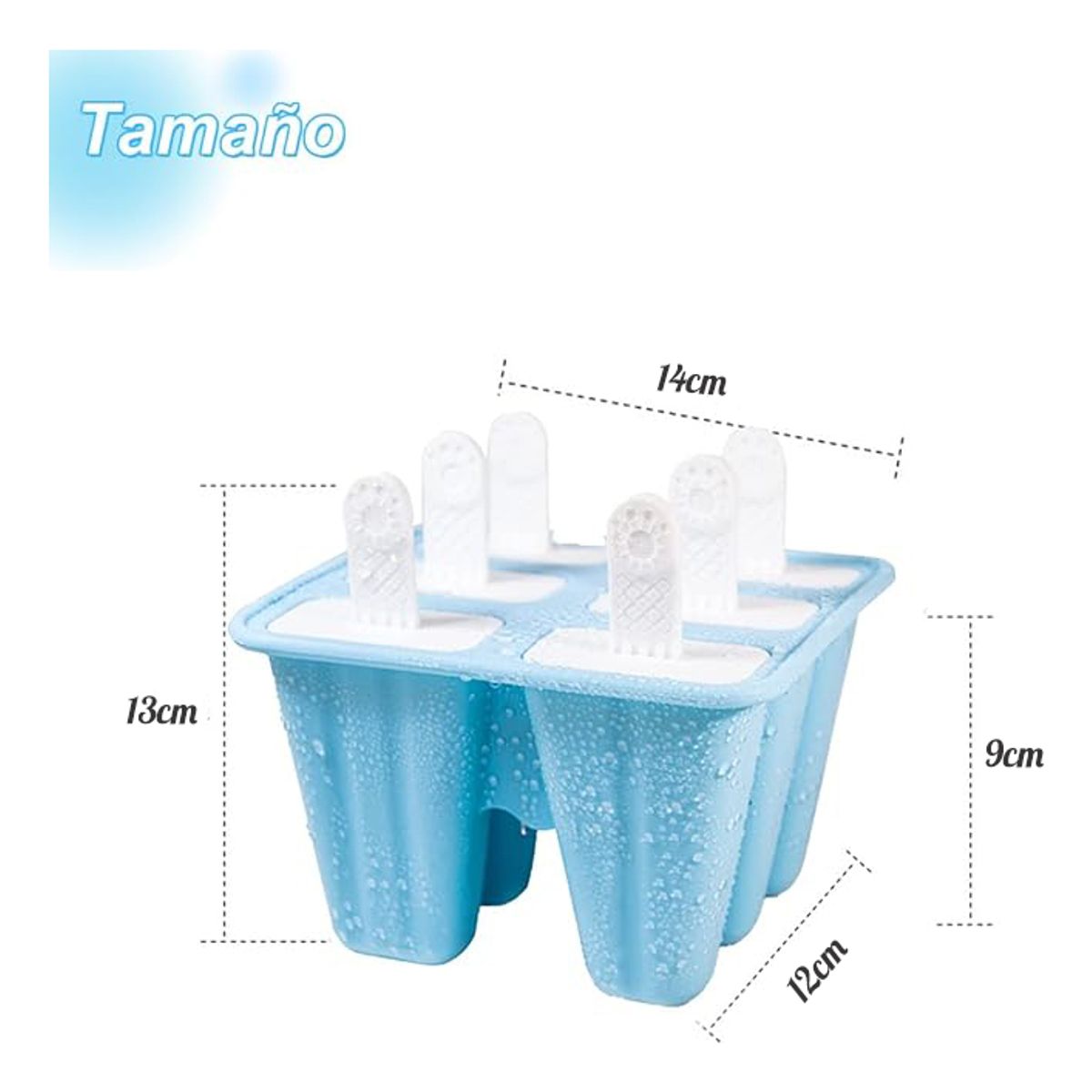 GENERICO - Moldes Para Paletas 6 Cavidades Perfecto Para El Verano