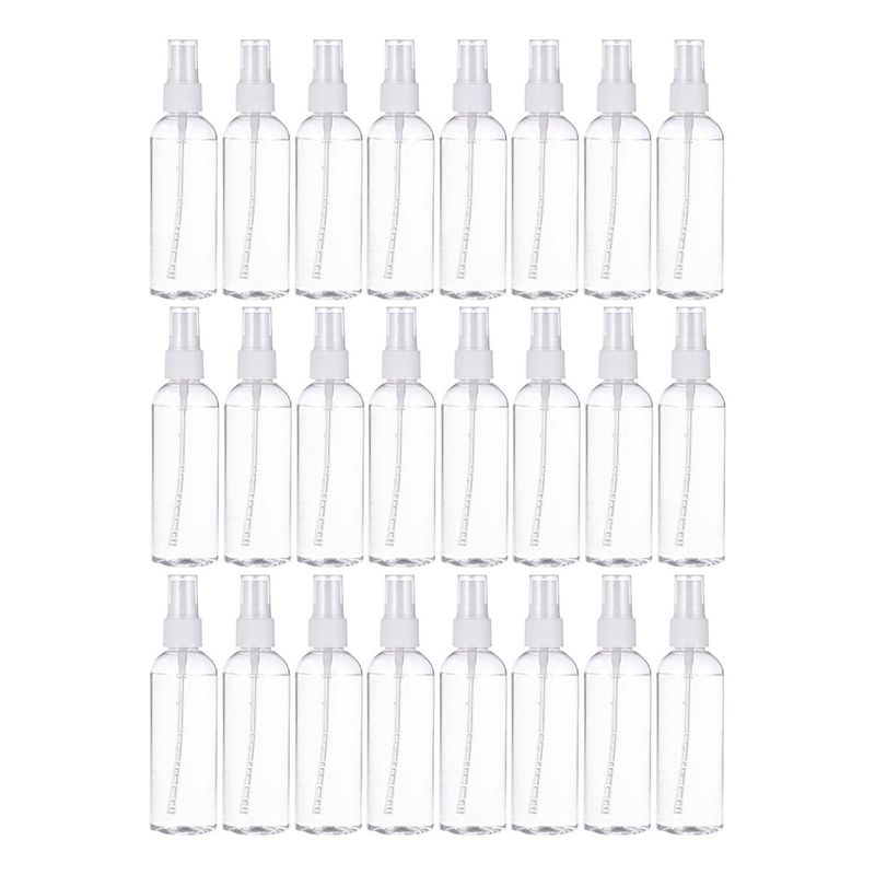 GENERICO - Set 24 Botella De Viaje Pulverizador 100 Ml Transparente