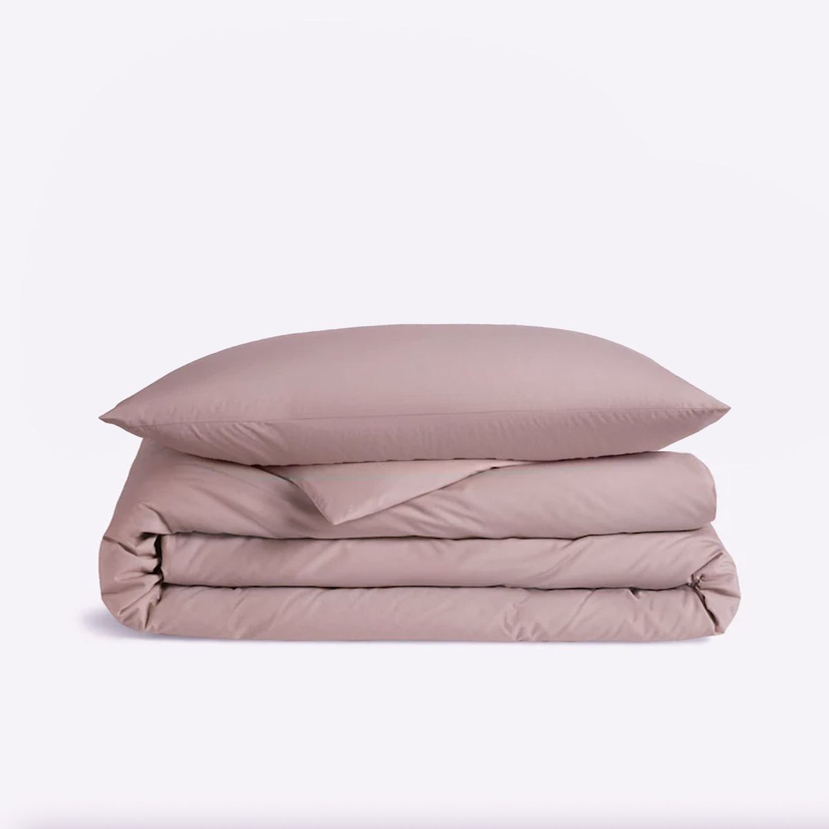 NATURALINO - Funda de Plumón Algodón Percal Rosa 1,5 Plaza