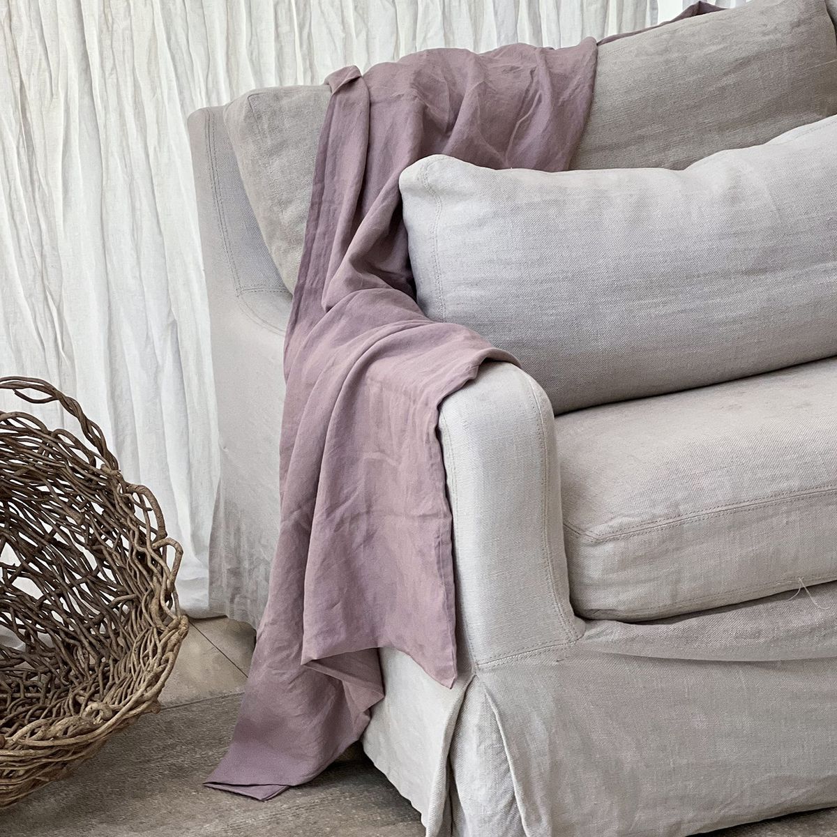 NATURALINO - Chal o Funda Piecera Loa Mini Rosa - Naturalino