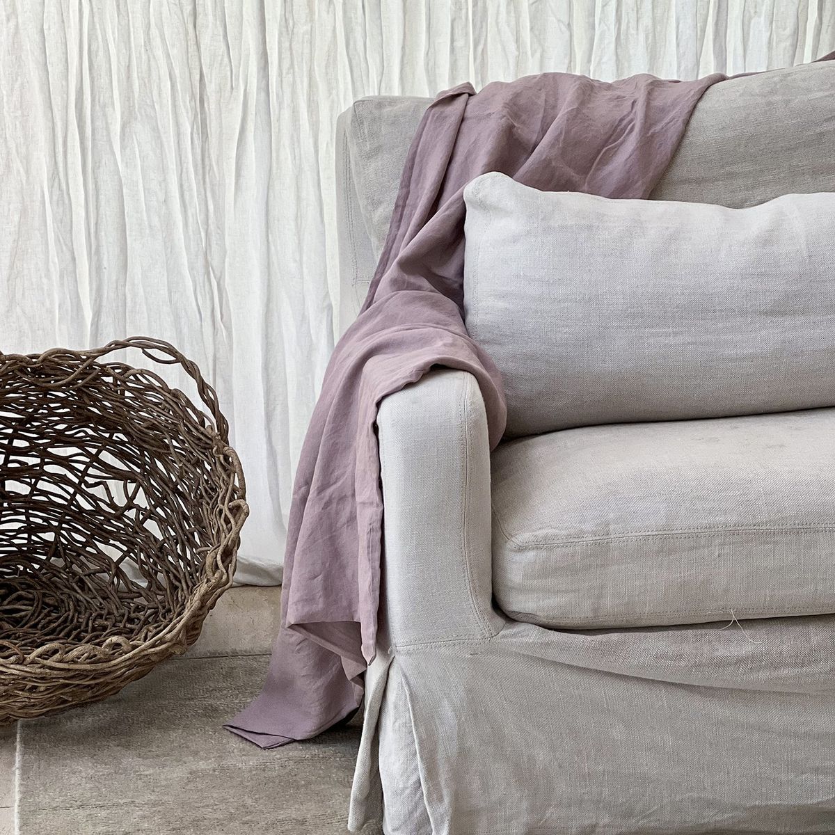 NATURALINO - Chal o Funda Piecera Loa XL Rosa - Naturalino