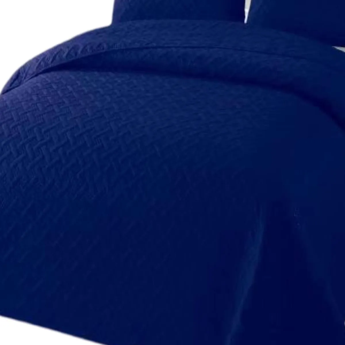 GENERICO - CUBRECAMA COLCHAS QUILT DE VERANO PLAZA Y MEDIA AZUL MARINO