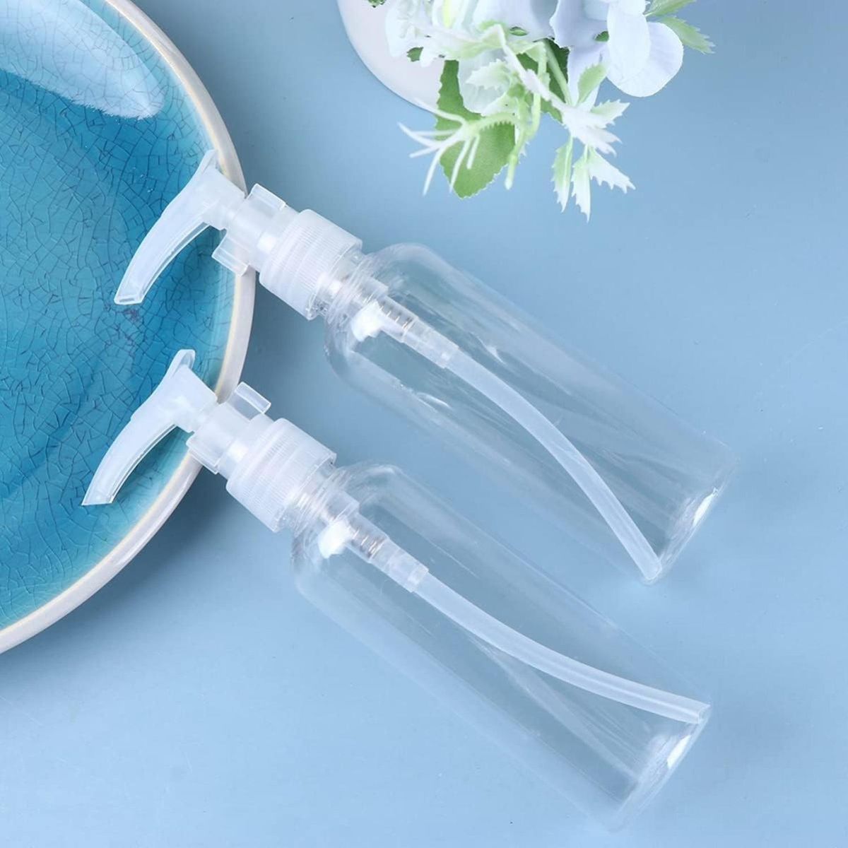 GENERICO - Set 3 Botella Dispensadora 100 Ml Transparente Multiuso