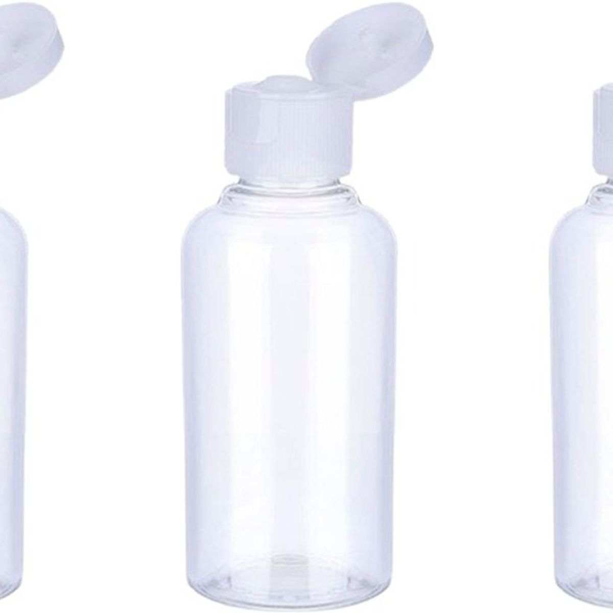 GENERICO - Set 3 Botella De Viaje Dispensadora 50 Ml Transparente