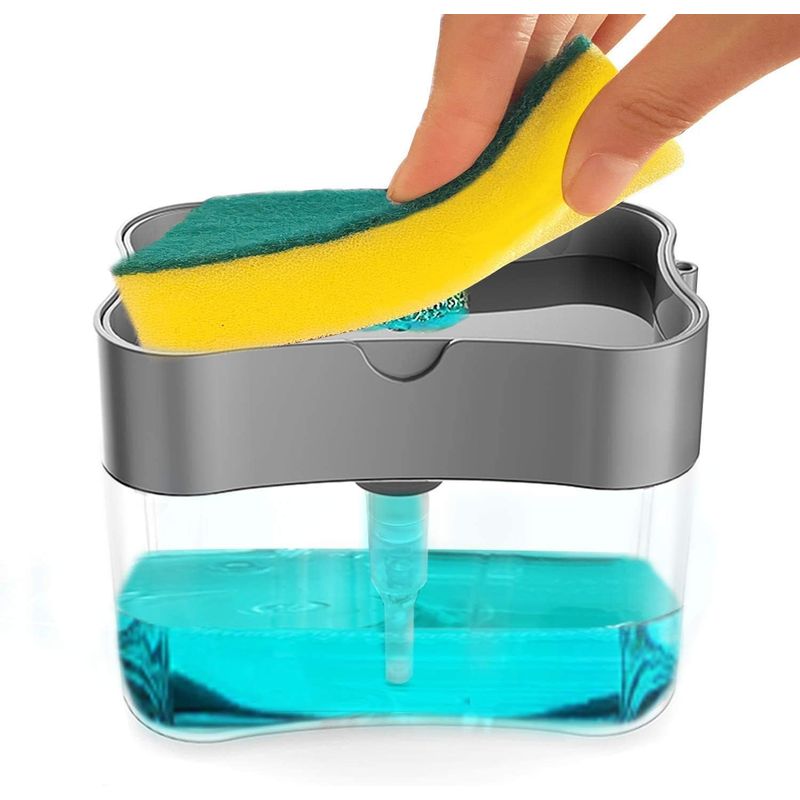 UNIVERSAL - Dispensador de jabón con esponja