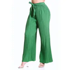 MPROPIA - Pantalon Palazzo Mujer Fiesta Cintura Elasticada Verano Colores 090