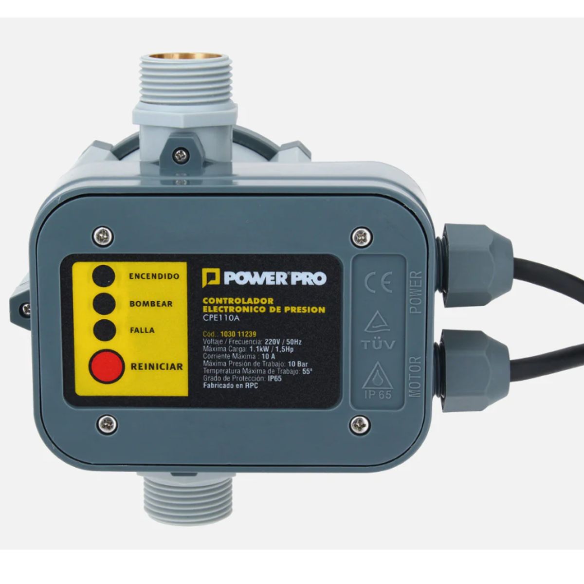 POWER PRO - Controlador Electrónico de Presión 1HP CPE110A Power Pro