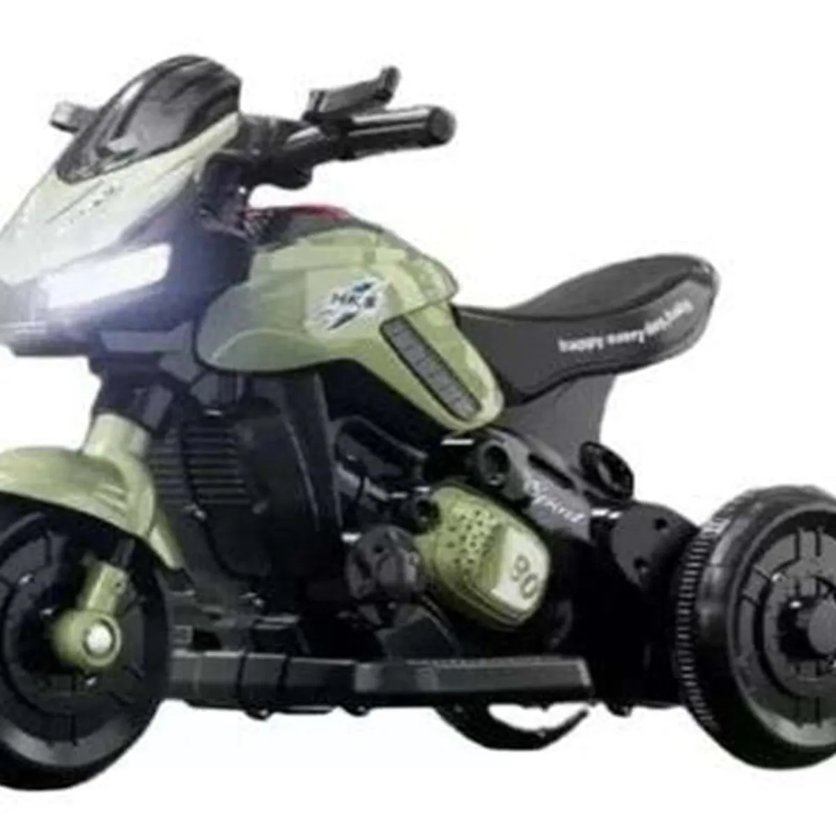 U BUY - Moto cochecito moto de juguete para niños Verde