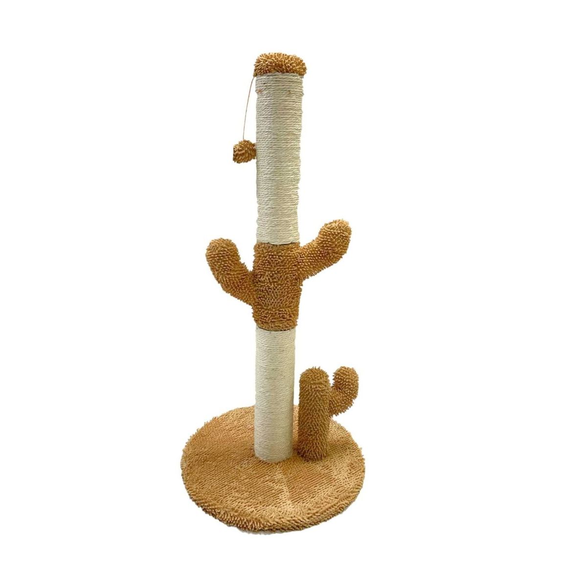 GENERICO - Rascador Torre Escalador Para Gatos Forma Cactus Beige