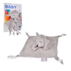 ANSALDO - TUTO DE PLUSH BLANCO CON SONAJERO - ELEFANTE