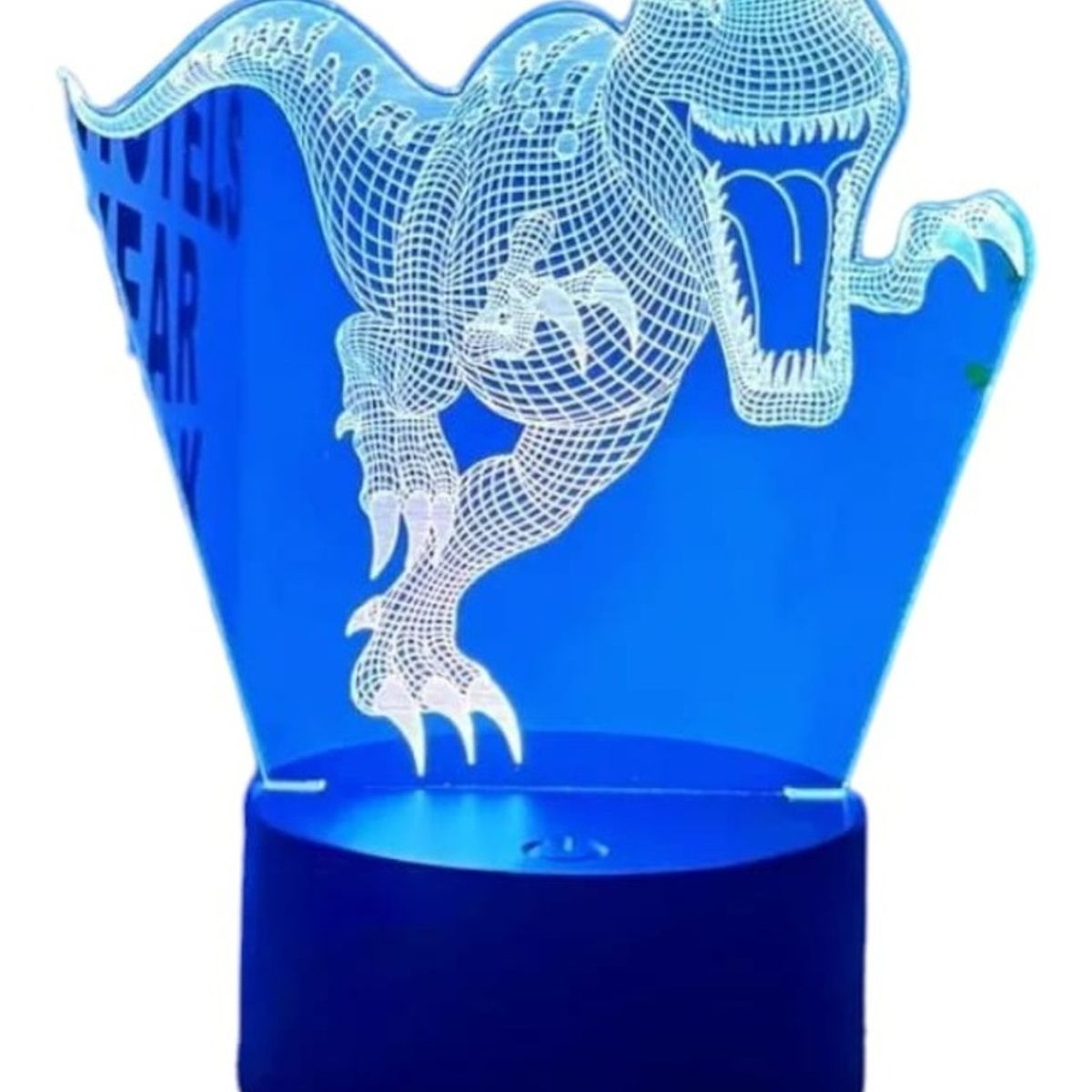 GENERICO - Lampara 3D Dinosaurio De 7 Colores