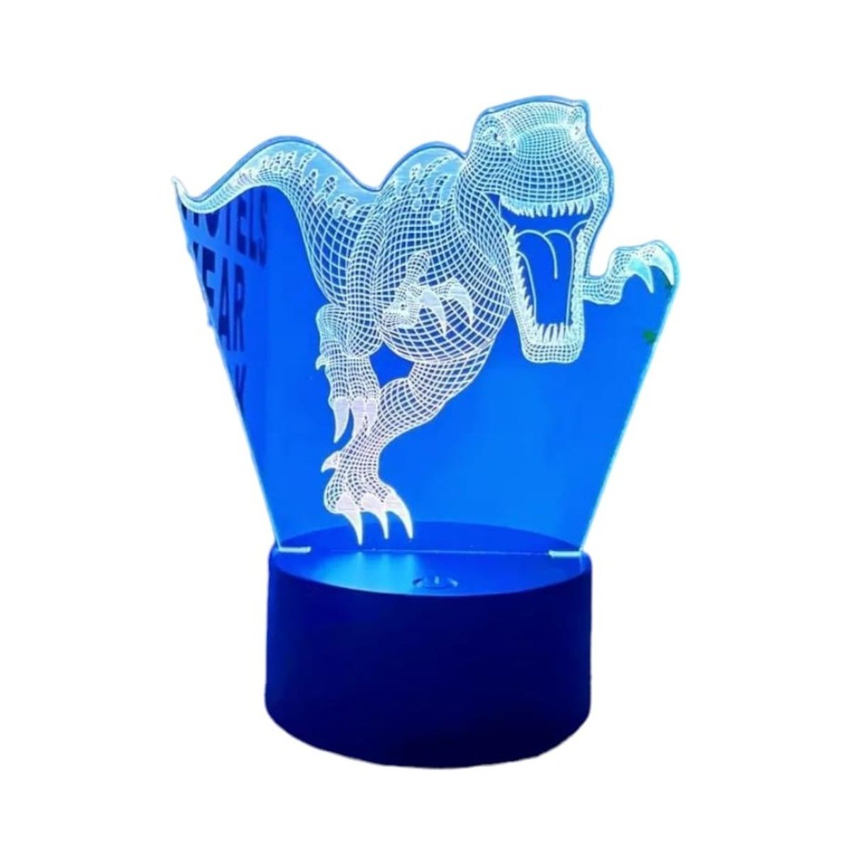 GENERICO - Lampara 3D Dinosaurio De 7 Colores
