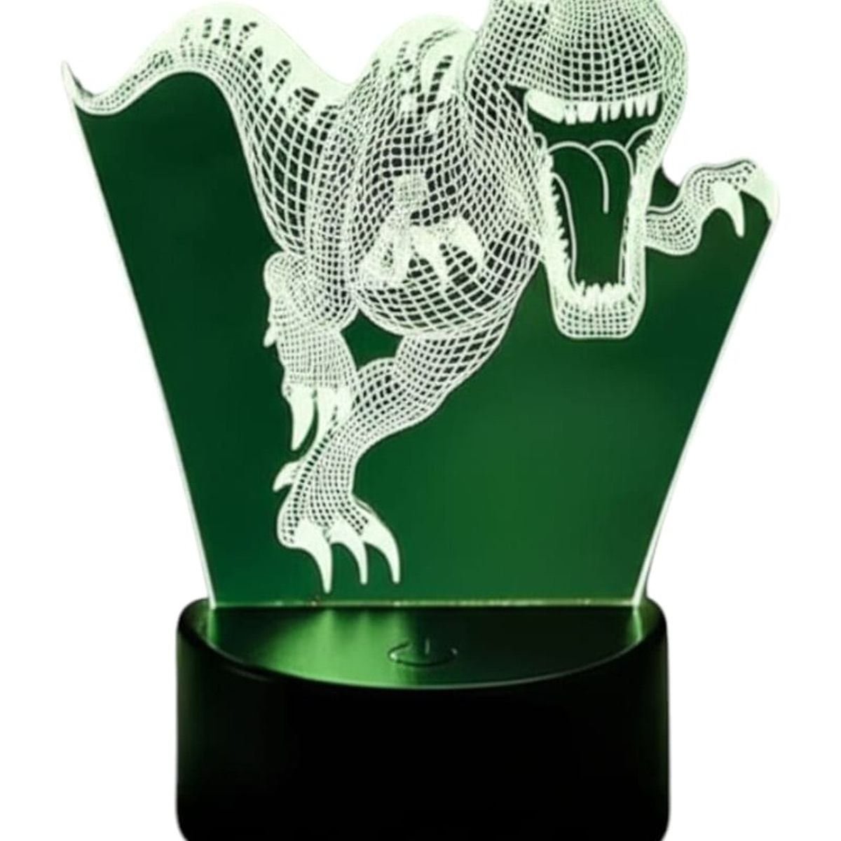 GENERICO - Lampara 3D Dinosaurio De 7 Colores