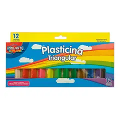 PROARTE - Plasticina 12 Colores Triangular.