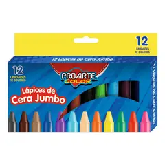 PROARTE - Lapices De Cera Jumbo 12 Colores.