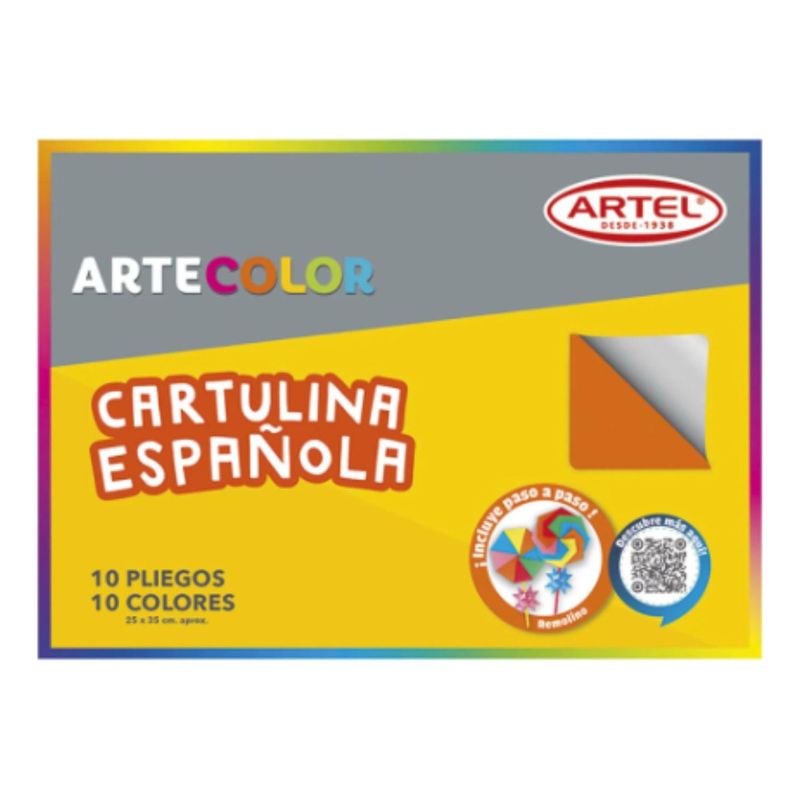 ARTEL - Estuche Carpeta Artecolor Cartulina Española 10 Hojas Artel