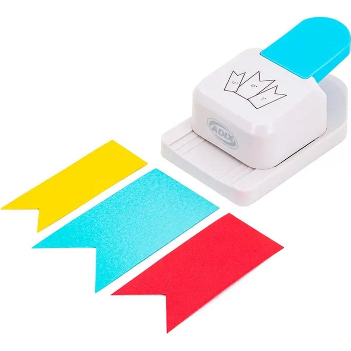 CREATIVE - Perforador Diseño Banderin, 3 Tamaños. Creative