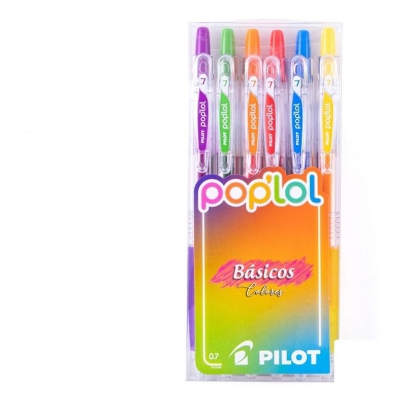 PILOT - Set Lapices Gel Pop Lol 6 Colores Pilot - Rosa