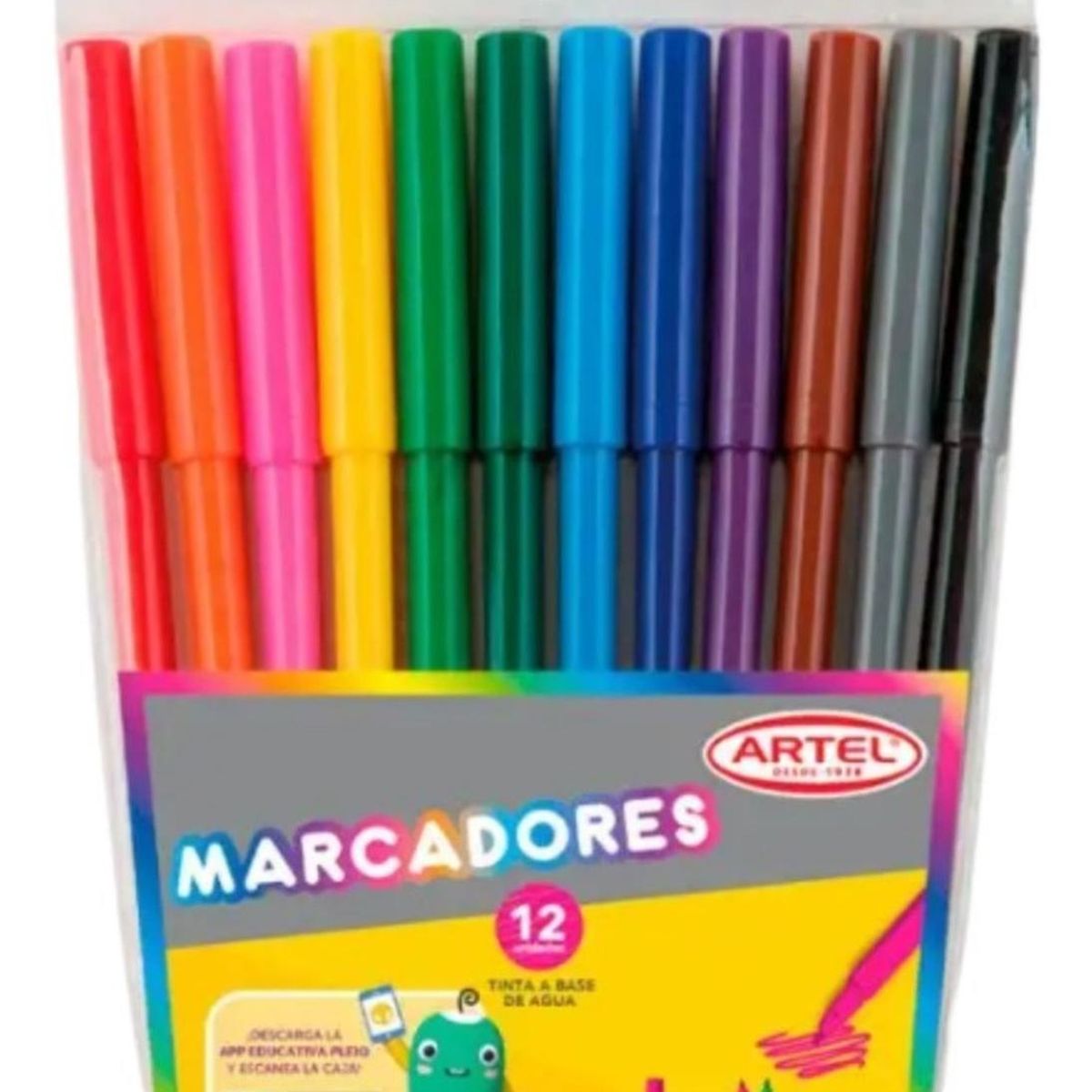 ARTEL - Estuche 12 Marcadores. Lápices Scripto. Artel