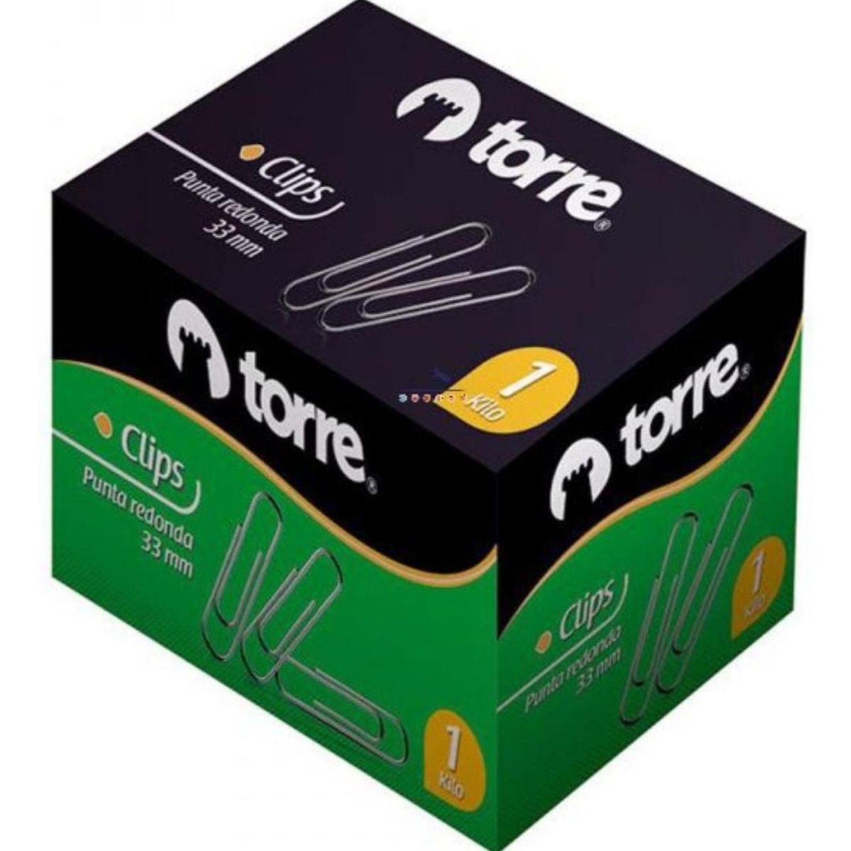 TORRE - Caja Clips 33mm Punta Redonda 1 Kilo. Torre