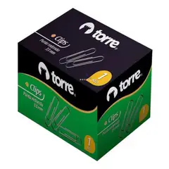 TORRE - Caja Clips 33mm Punta Redonda 1 Kilo.