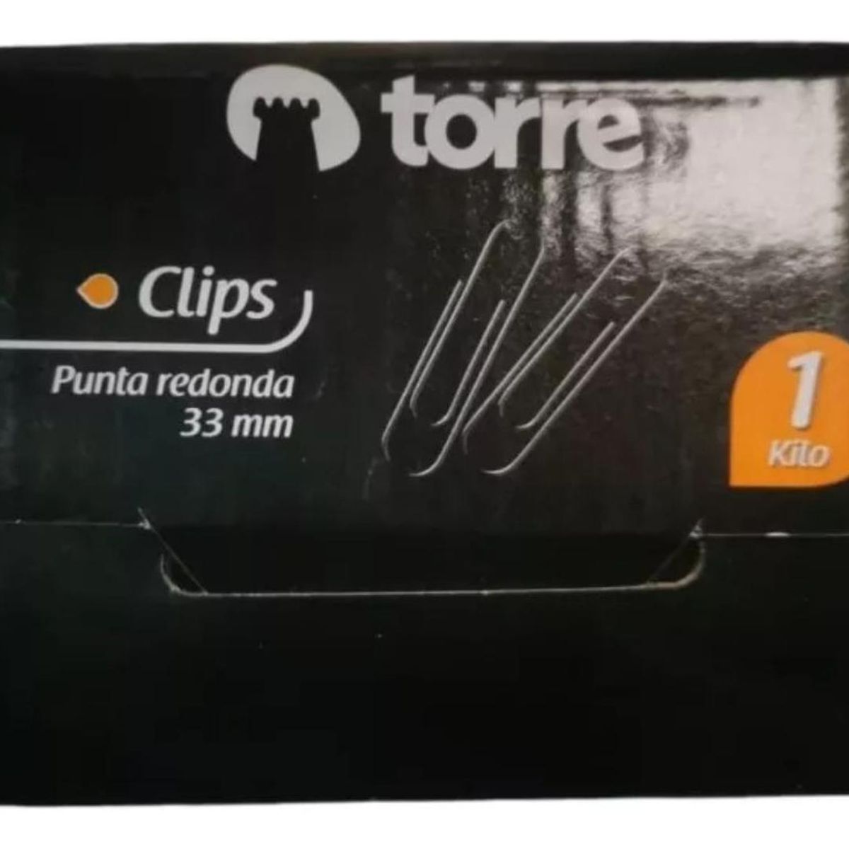 TORRE - Caja Clips 33mm Punta Redonda 1 Kilo. Torre