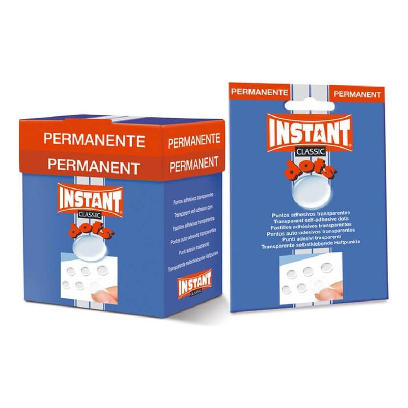 INSTANT - Puntos Adhesivos Permanentes Instant Transparente 64 Unid